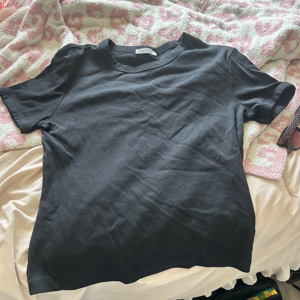 Black Crew Neck T-Shirt